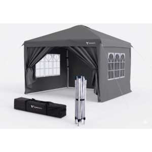 Carpa Plegable 3x3m Profesional Gris Diseño Moderno