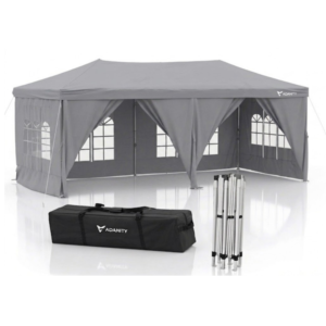 Carpa Plegable 3x6m Gris XL Diseño Moderno y Corporativo