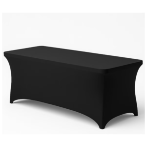 Funda Mantel Elástica Negra para Mesa Rectangular 180 cm