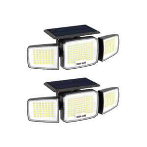 Pack 2 Focos Solares de Pared 3 Cabezales Orientables J111