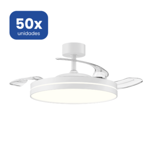 Ventilador de Techo LED 30W Motor DC Silencioso Blanco