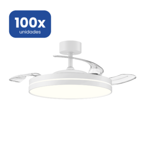 Ventilador de Techo LED 30W Motor DC Silencioso Blanco