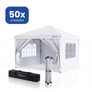 Carpa Plegable 3x3m Profesional Blanca para Eventos y Bodas