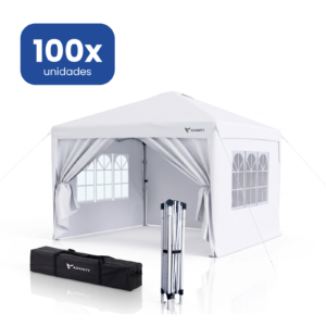 Carpa Plegable 3x3m Profesional Blanca para Eventos y Bodas