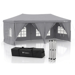 Carpa Plegable 3x6m Gris XL Diseño Moderno y Corporativo