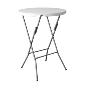 Mesa Alta de Cóctel 80 cm para Recepciones, Ferias y Eventos