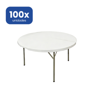Mesa Redonda Banquete 150 cm para Bodas, Catering y Eventos