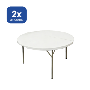 Mesa Redonda XL 180 cm Plegable para Banquetes y Convenciones