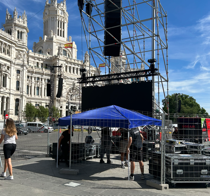 mobiliario plegable para eventos en Madrid